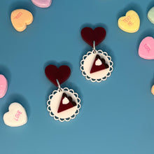 Load image into Gallery viewer, Red Velvet Cheesecake Earrings
