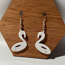 Load image into Gallery viewer, Flamingo Float Acrylic Earrings
