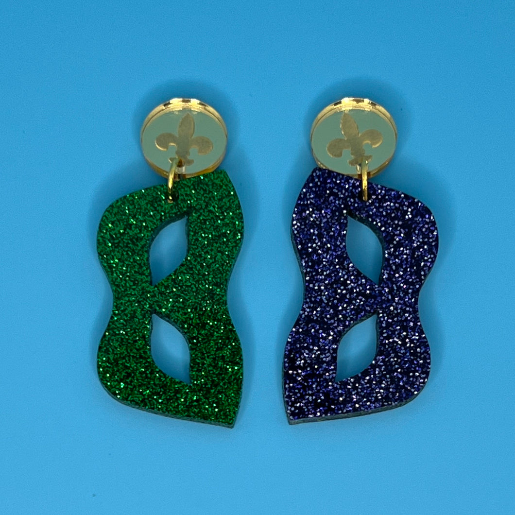 Stud Top Mask Earrings