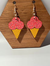 Load image into Gallery viewer, Ice Cream Cone Earrings
