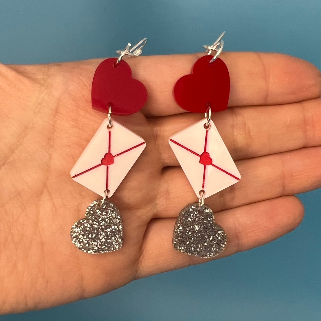 Love Letter Dangle Earrings