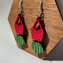 Load image into Gallery viewer, Two Piece Swimsuit Watermelon Earrings
