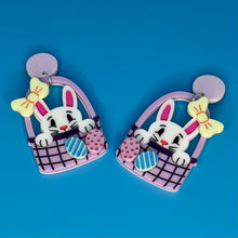 Load image into Gallery viewer, Easter Bunny Basket Earrings
