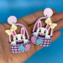 Load image into Gallery viewer, Easter Bunny Basket Earrings
