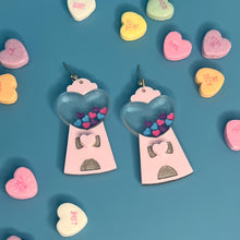 Load image into Gallery viewer, Heart Gumball Machine Earrings
