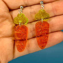 Load image into Gallery viewer, Carrot Dangle Earrings
