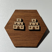 Load image into Gallery viewer, Sandcastle Stud Earrings
