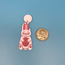 Load image into Gallery viewer, Chocolate Bunny Earrings
