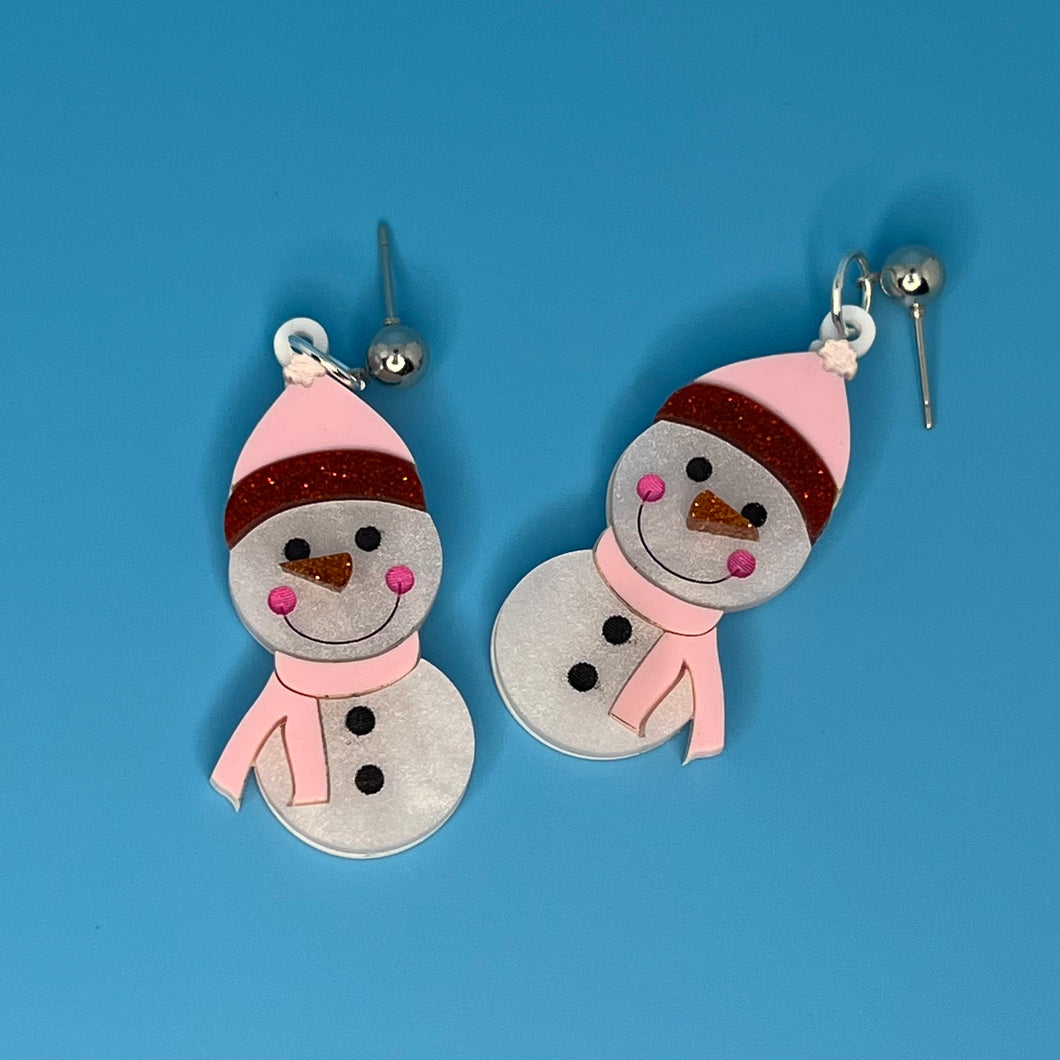 Snowman Earrings