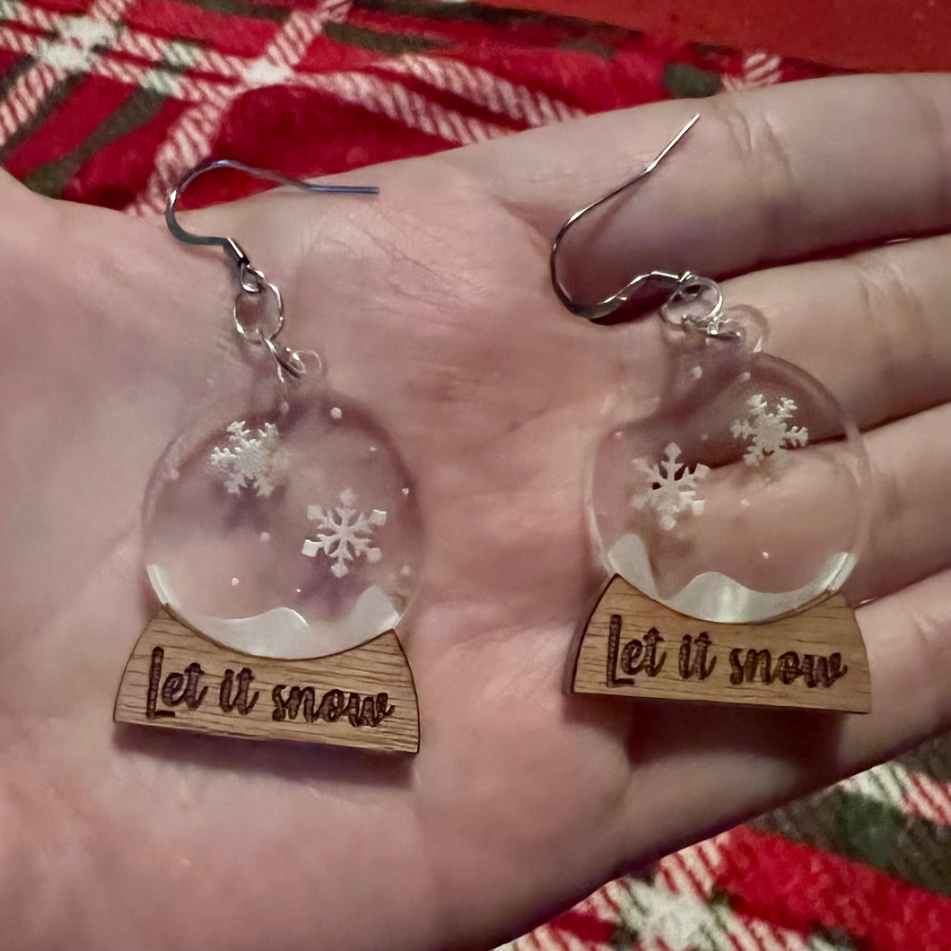 Snow Globe Earrings