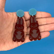 Load image into Gallery viewer, Chocolate Bunny Earrings
