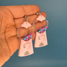 Load image into Gallery viewer, Heart Gumball Machine Earrings
