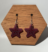 Load image into Gallery viewer, Purple Starfish Acrylic Dangle Earrings
