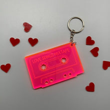 Load image into Gallery viewer, Love Songs Mixtape Keychain
