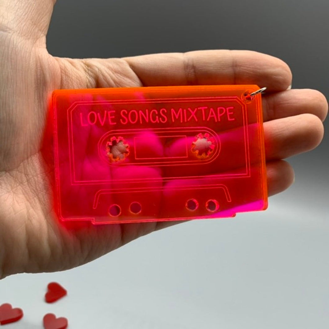 Love Songs Mixtape Keychain