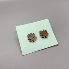 Load image into Gallery viewer, Monstera Stud Earrings
