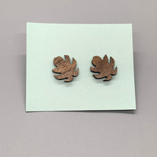 Load image into Gallery viewer, Monstera Stud Earrings
